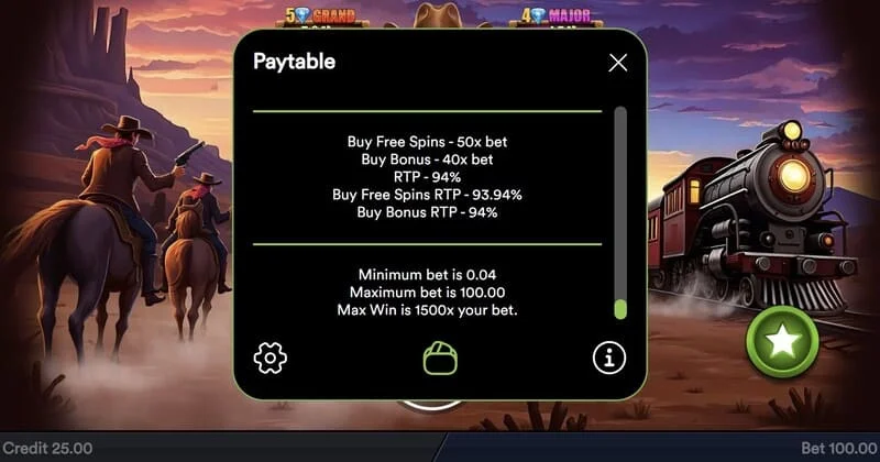 Gold Train Heist - konačna isplata Hold and Win runde